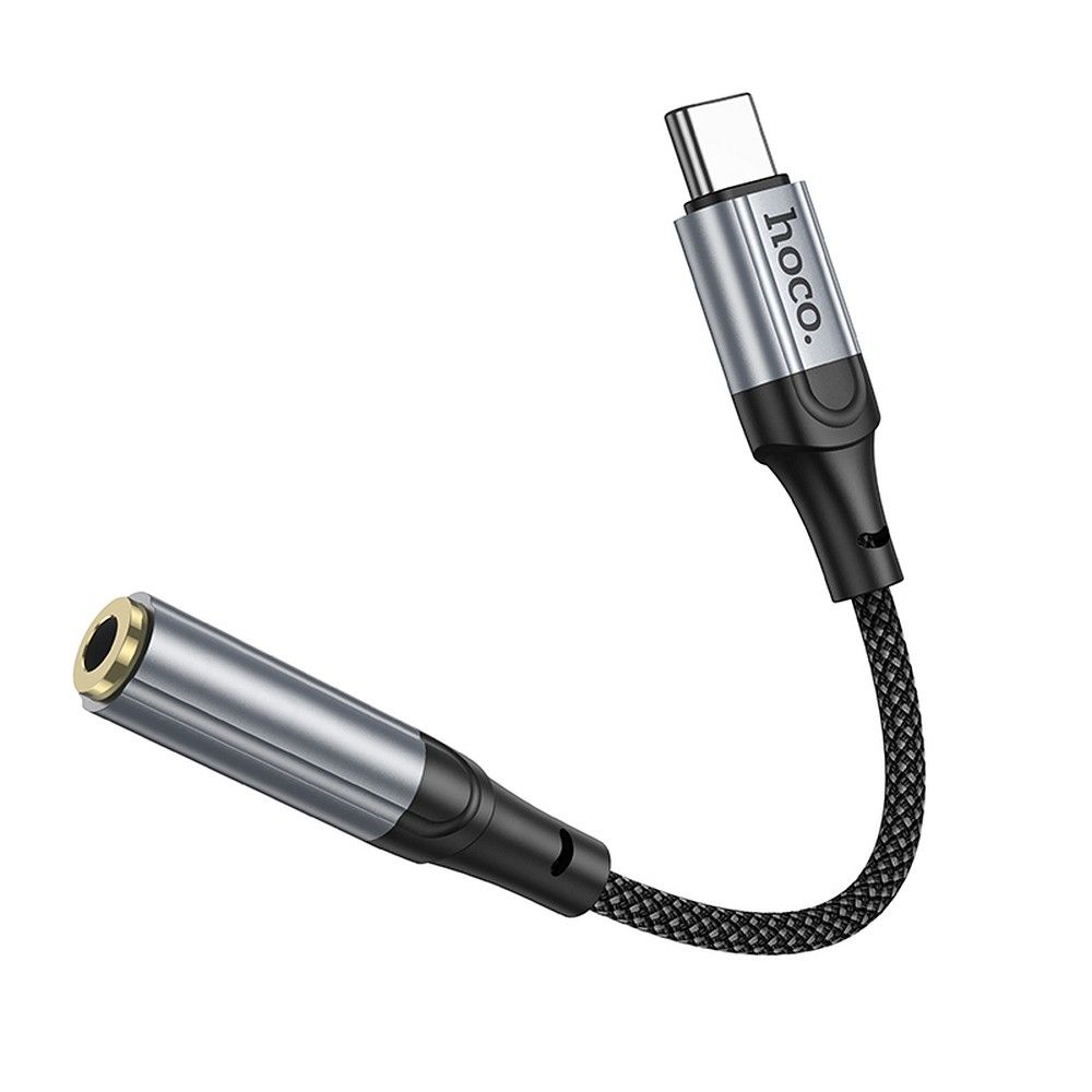 Audioadapter USB-C - 3.5mm HOCO LS36, Grå