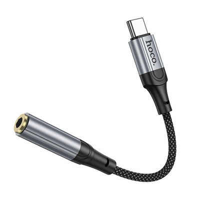 Audioadapter USB-C - 3.5mm HOCO LS36, Grå
