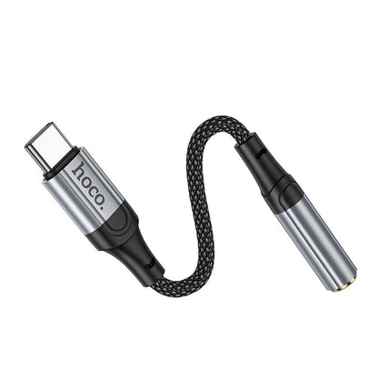 Audioadapter USB-C - 3.5mm HOCO LS36, Grå