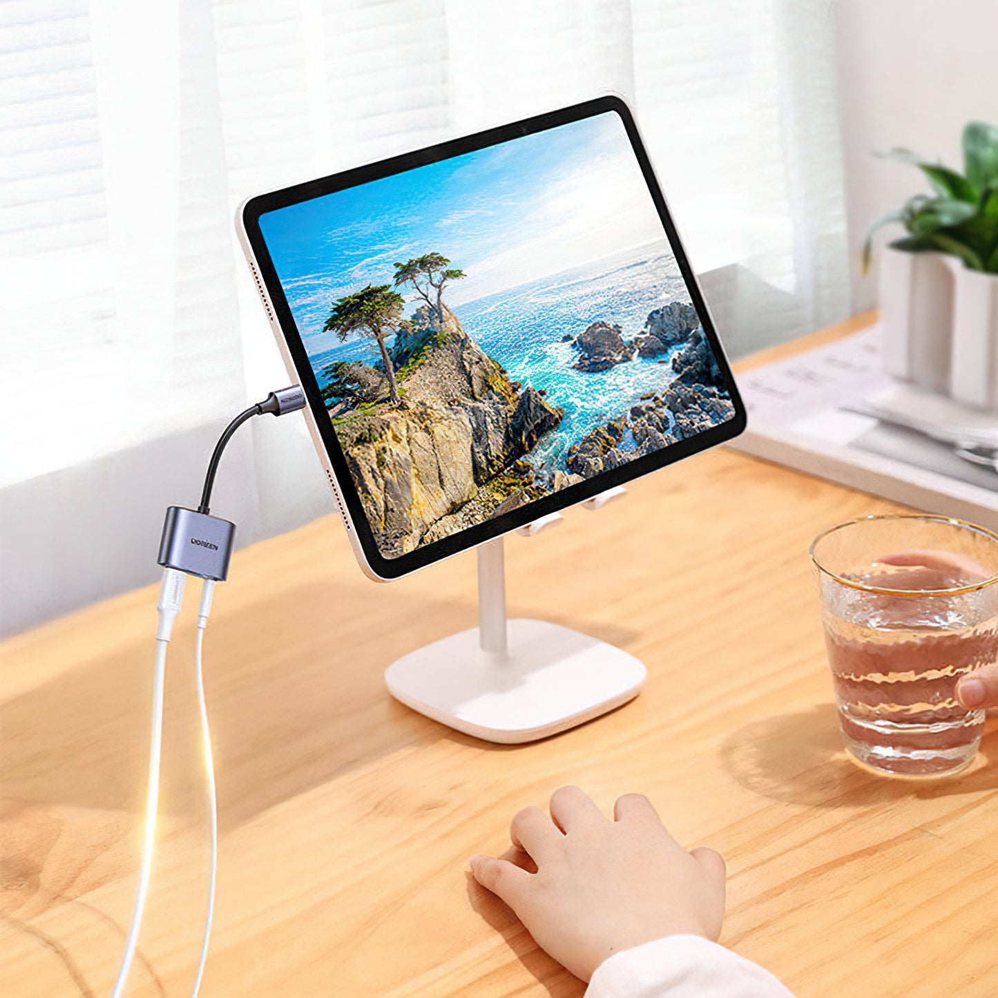 USB-C til 3.5mm / USB-C UGREEN CM231 lydadapter, Grå