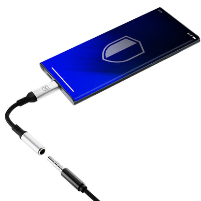 USB-C lydadapter - 3,5 mm 3MK, sølv