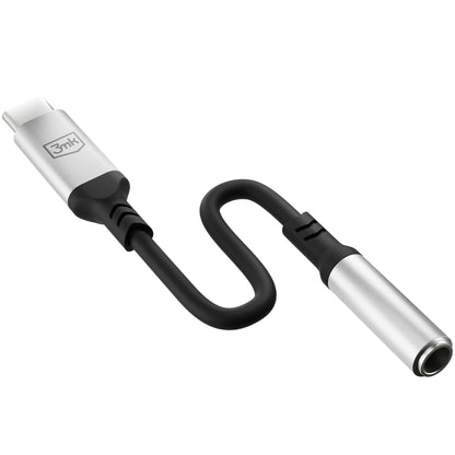 USB-C lydadapter - 3,5 mm 3MK, sølv
