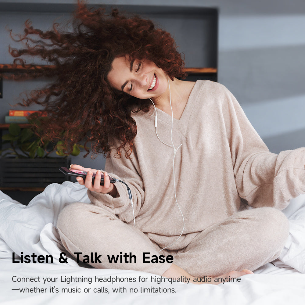 USB-C til Lightning McDodo lydadapter CA-4870, Grå