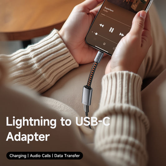 USB-C til Lightning McDodo lydadapter CA-4870, Grå