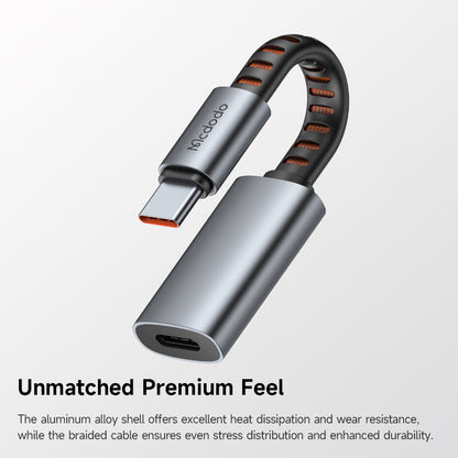 USB-C til Lightning McDodo lydadapter CA-4870, Grå