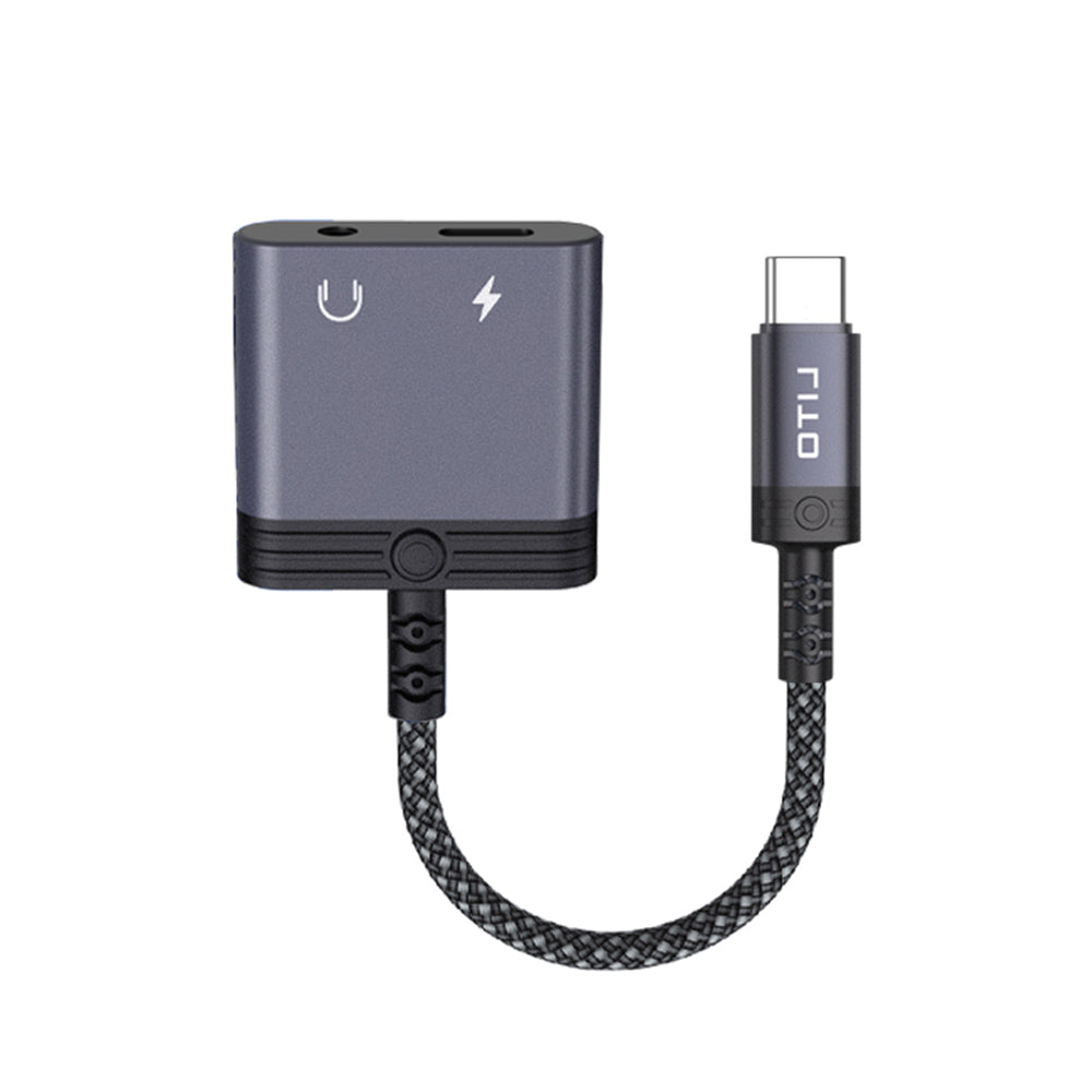 USB-C-lydadapter - USB-C / 3,5 mm Lito LA04T, Svart