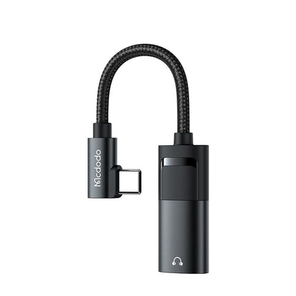 USB-C Audioadapter - USB-C / 3.5mm McDodo CA-1880, Svart
