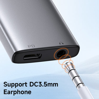 Audioadapter USB-C - USB-C / 3.5mm McDodo CA-5050 Wales, Grå