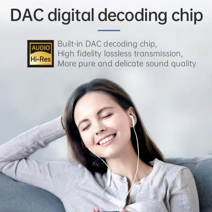 USB-C lydadapter - USB-C / USB-C McDodo CA-7670, Svart