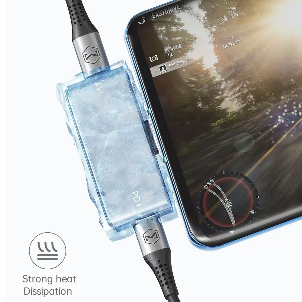 USB-C lydadapter - USB-C / USB-C McDodo CA-7670, Svart