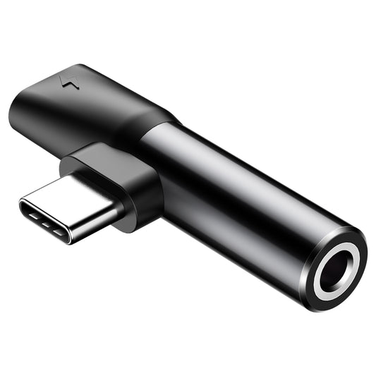 Lydadapter USB-C - USB-C / 3,5 mm Baseus L41, svart CATL41-01