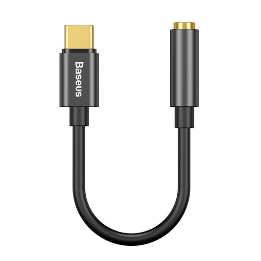 Lydadapter USB-C - 3,5 mm Baseus L54, svart CATL54-01