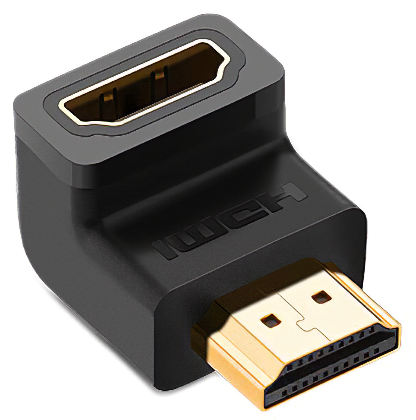 UGREEN HD112 Videoadapter Opp Vinkel, HDMI - HDMI, 4K, Svart