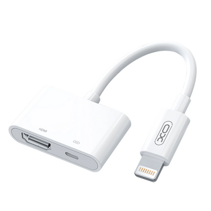 Audio- og videoadapter Lightning - HDMI / Lightning XO Design HUB005, Hvit