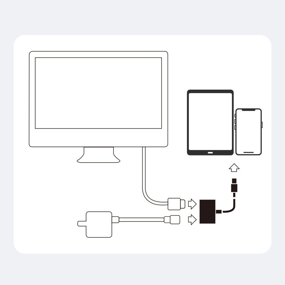 Audio- og videoadapter Lightning - HDMI / Lightning Joyroom S-H141, Hvit