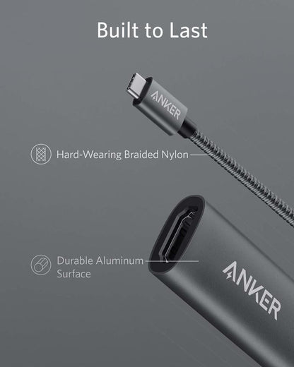 Audio- og videoadapter USB-C - HDMI Anker 310, Grå A83120A2