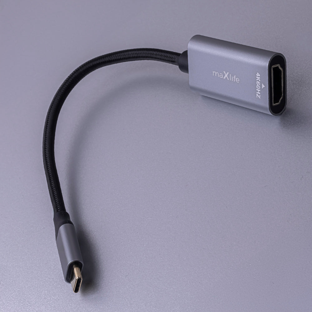 Audio- og videoadapter USB-C - HDMI MaXlife MXHC-01, Grå
