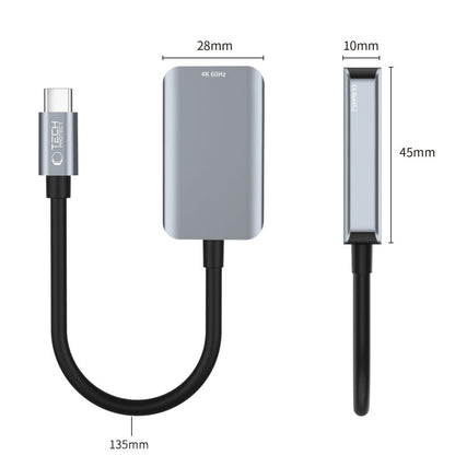 USB-C til HDMI lyd- og videoadapter Tech-Protect Ultraboost, Svart
