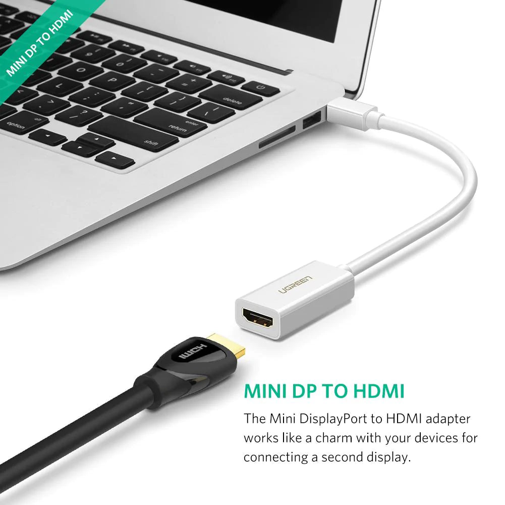 Videoadapter UGREEN MD112 (10461), MiniDisplayPort - HDMI, Svart