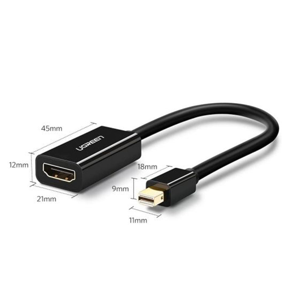 Videoadapter UGREEN MD112 (10461), MiniDisplayPort - HDMI, Svart