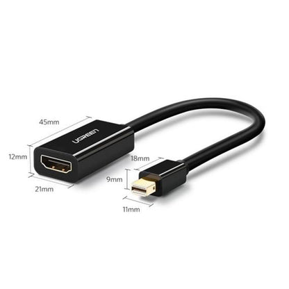 Videoadapter UGREEN MD112 (10461), MiniDisplayPort - HDMI, Svart