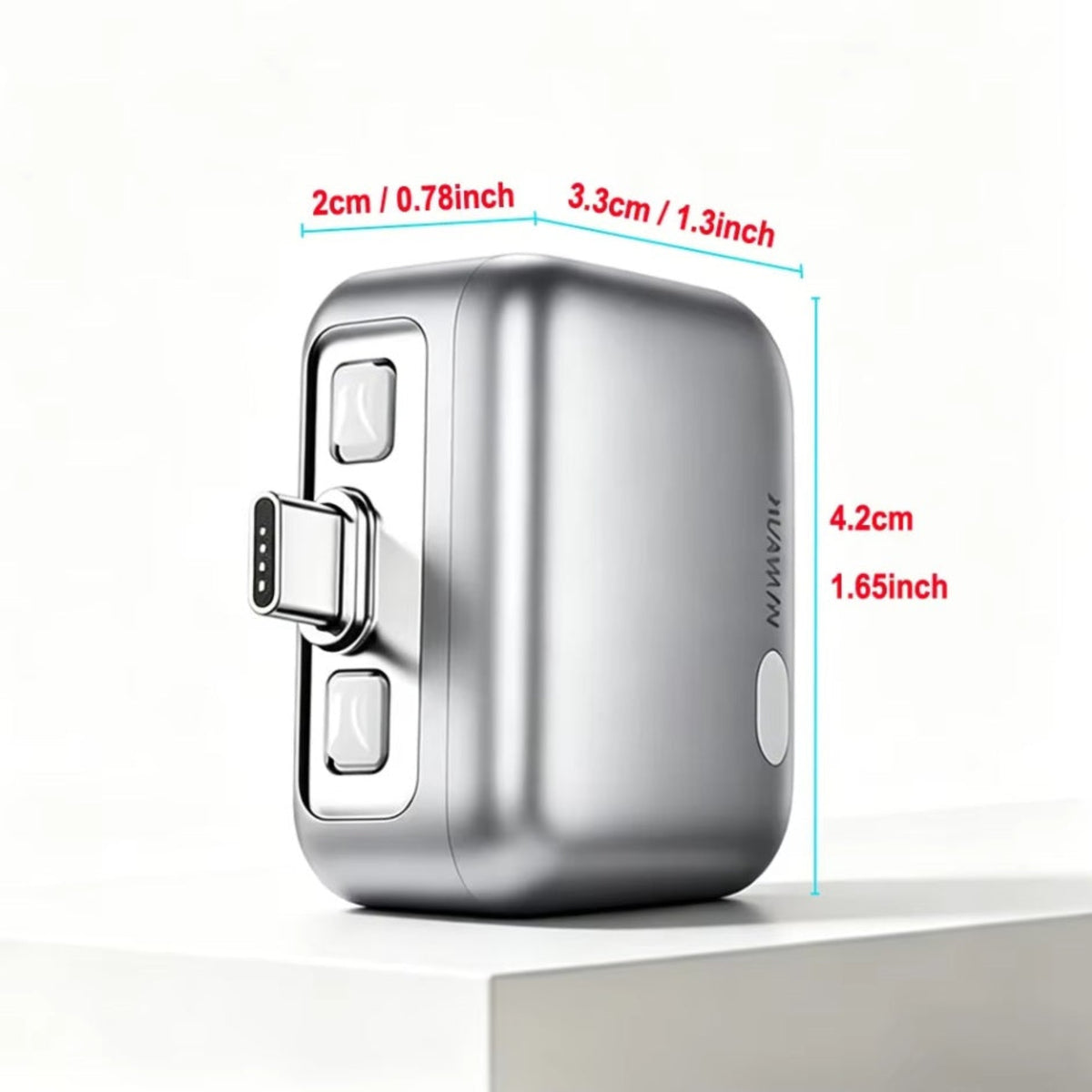 Forward KH-51 USB-C Auto Disconnect Adapter for Power Supply with Automatic Disconnection and Battery Protection, Sølv