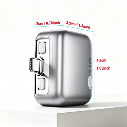 Forward KH-51 USB-C Auto Disconnect Adapter for Power Supply with Automatic Disconnection and Battery Protection, Sølv