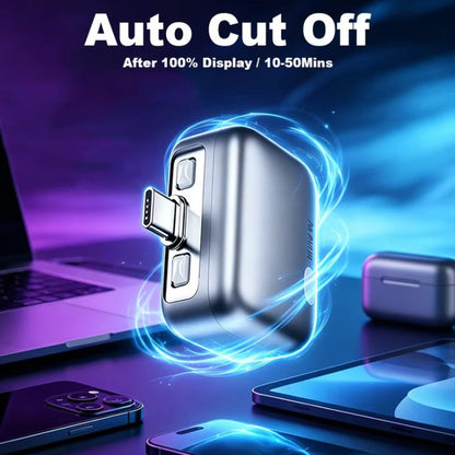 Forward KH-51 USB-C Auto Disconnect Adapter for Power Supply with Automatic Disconnection and Battery Protection, Sølv