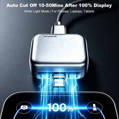 Forward KH-51 USB-C Auto Disconnect Adapter for Power Supply with Automatic Disconnection and Battery Protection, Sølv