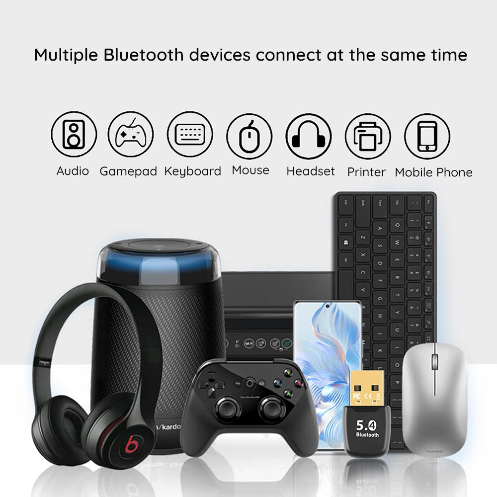 Bluetooth USB-adapter Techsuit BlueJet A20, Svart