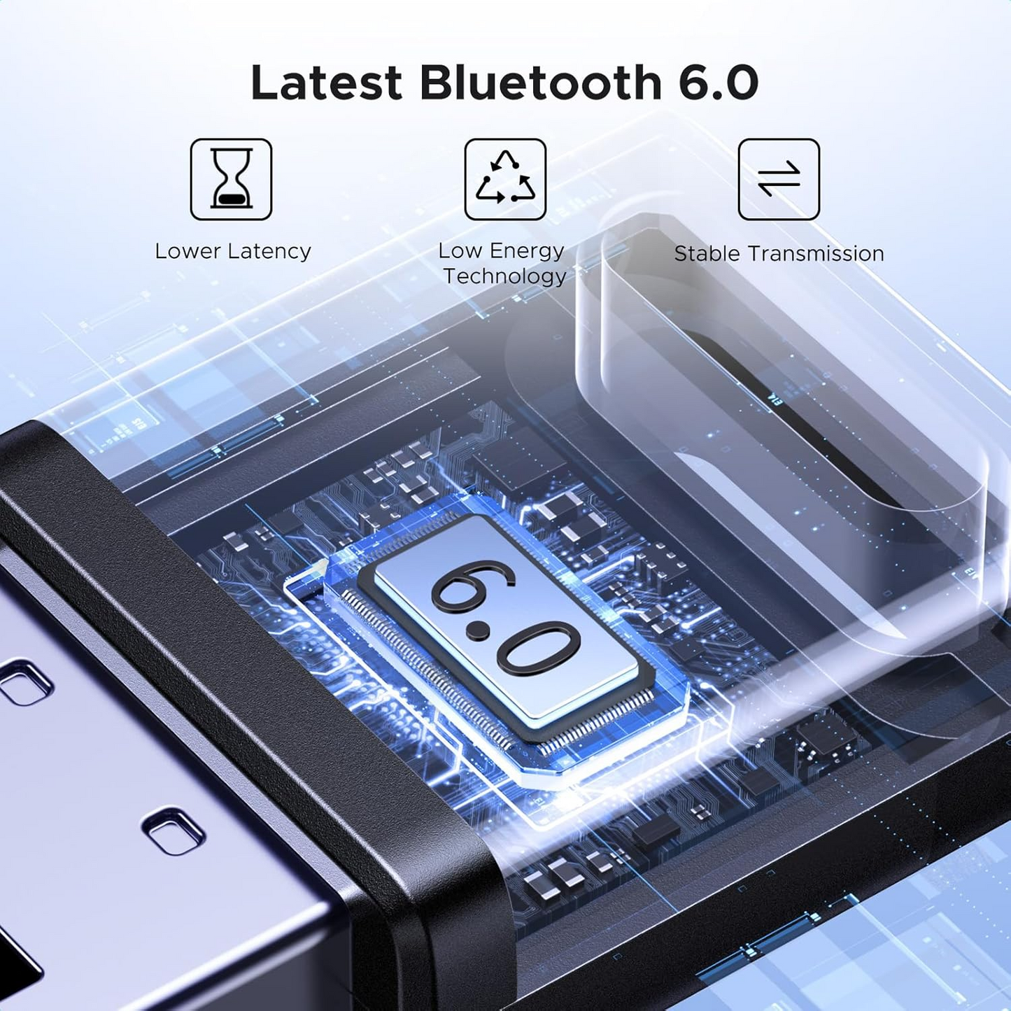 Bluetooth USB-adapter UGREEN CM748 (75073), Svart