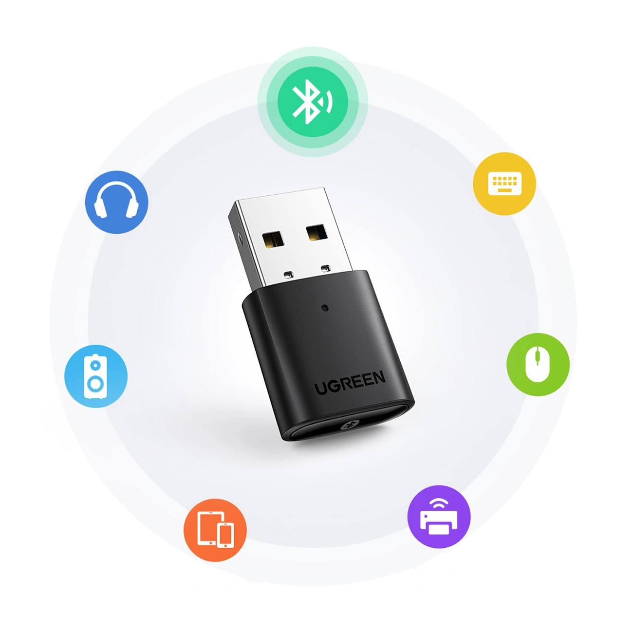 UGREEN CM390 USB Bluetooth-adapter (80889) Ny versjon, svart