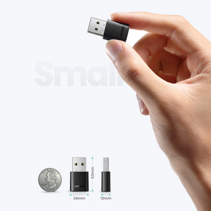 UGREEN CM390 USB Bluetooth-adapter (80889) Ny versjon, svart