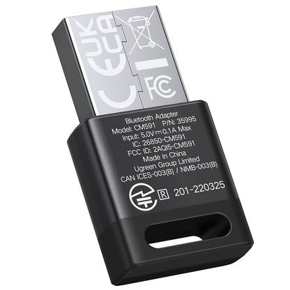Bluetooth USB-adapter UGREEN CM591 (35995), Svart