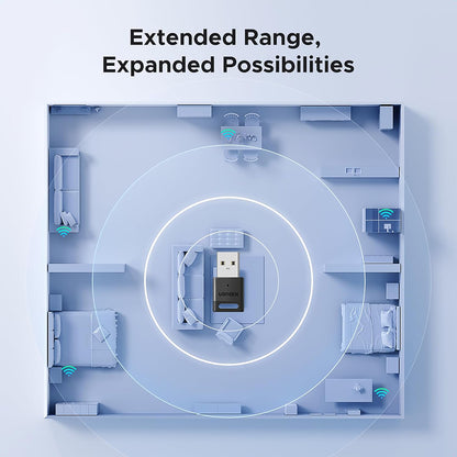 Bluetooth USB-adapter UGREEN CM748 (45134), Svart