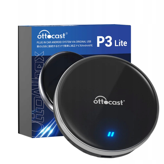 Carplay / Android Auto trådløs adapter Ottocast OttoAibox P3 Lite for Apple iPhone / Android-serien