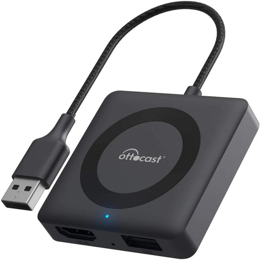 Carplay / Android Auto trådløs adapter Ottocast Car TV Mate Max for Apple iPhone / Android Series CA361-C4