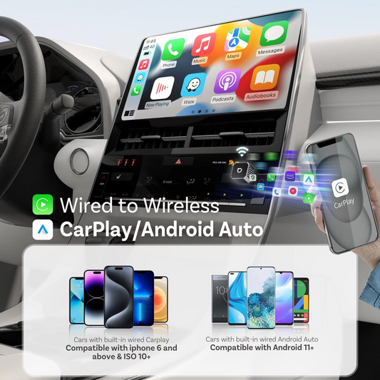 Trådløs Carplay / Android Auto-adapter Ottocast Mini Cube Style C for Apple iPhone / Android-serien CP88-T3