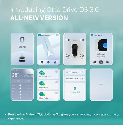 Carplay / Android Auto trådløs adapter Ottocast OttoAibox P3 Pro for Apple iPhone / Android-serien, Reseglet PCS61-T