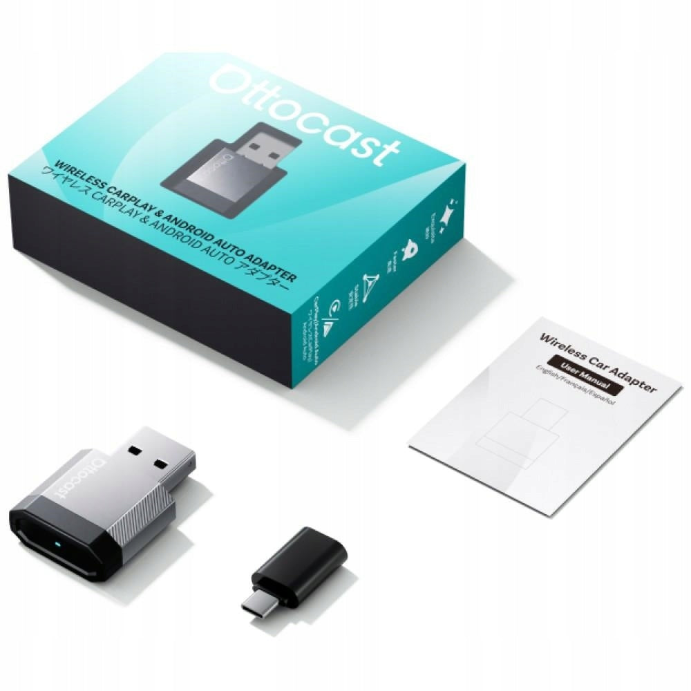 Trådløs Carplay / Android Auto-adapter Ottocast Mini Nova for Apple iPhone / Android-serien CA530-T3