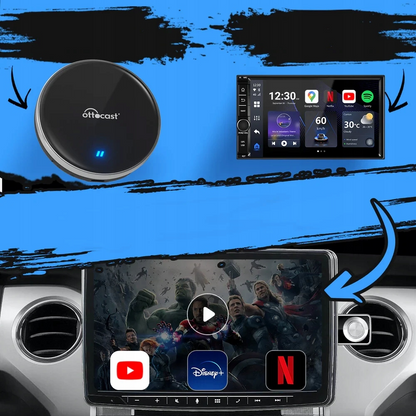 Carplay / Android Auto trådløs adapter Ottocast OttoAibox P3 Lite for Apple iPhone / Android-serien
