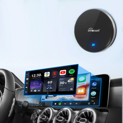 Carplay / Android Auto trådløs adapter Ottocast OttoAibox P3 Lite for Apple iPhone / Android-serien