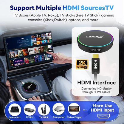 Carplay / Android Auto trådløs adapter Carlinkit HD2CP Pro for Apple iPhone / Android-serien