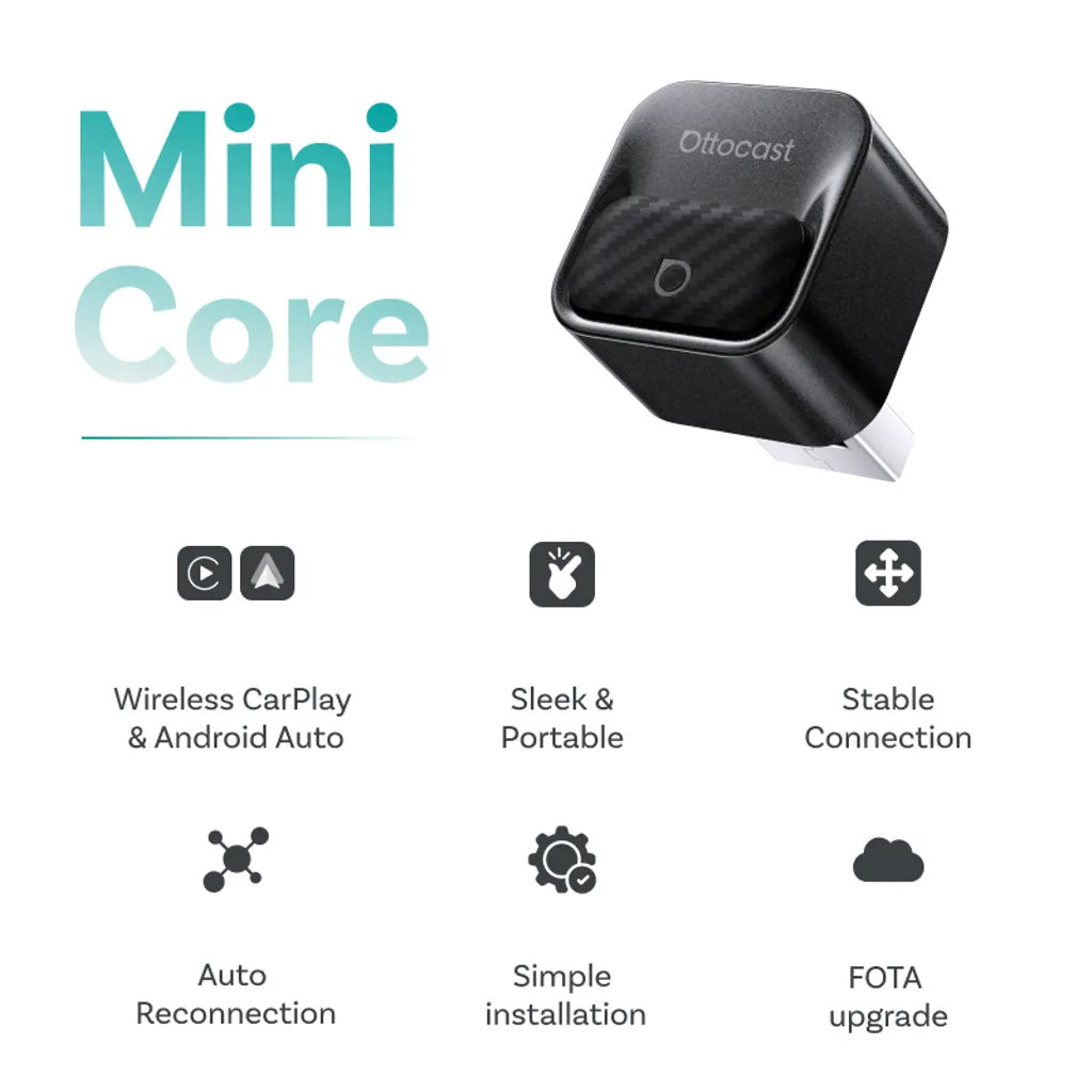 Trådløs Carplay / Android Auto-adapter Ottocast Mini Pico Style B for Apple iPhone / Android-serien CA525-T3