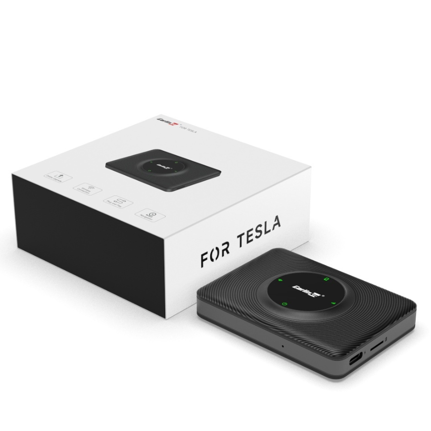 Carplay / Android Auto trådløs adapter Carlinkit kompatibel med Tesla Model 3 / X / Y / S for Apple iPhone / Android-serien CPC200-T2C