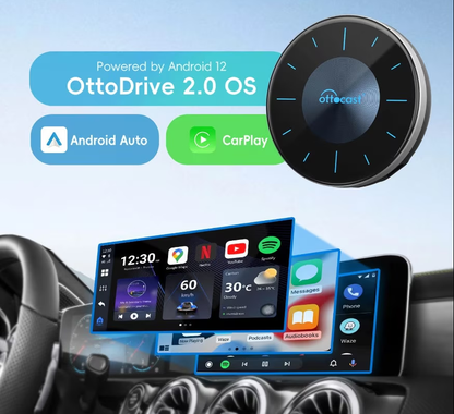 Trådløs Carplay / Android Auto-adapter Ottocast OttoAibox P3 for Apple iPhone / Android Series PCS46