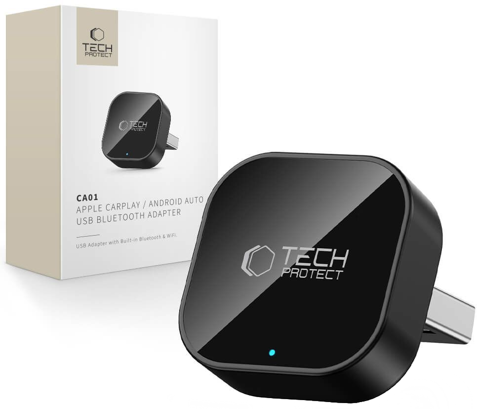 Trådløs Carplay / Android Auto-adapter Tech-Protect UltraBoost CA01 for Apple iPhone / Android-serien