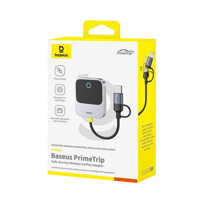 Baseus PrimeTrip trådløs Carplay-adapter for Apple iPhone-serien, Ompakket C10745100813-00