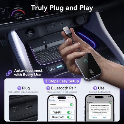 Trådløs Carplay-adapter XO Design CZ016 for Apple iPhone-serien