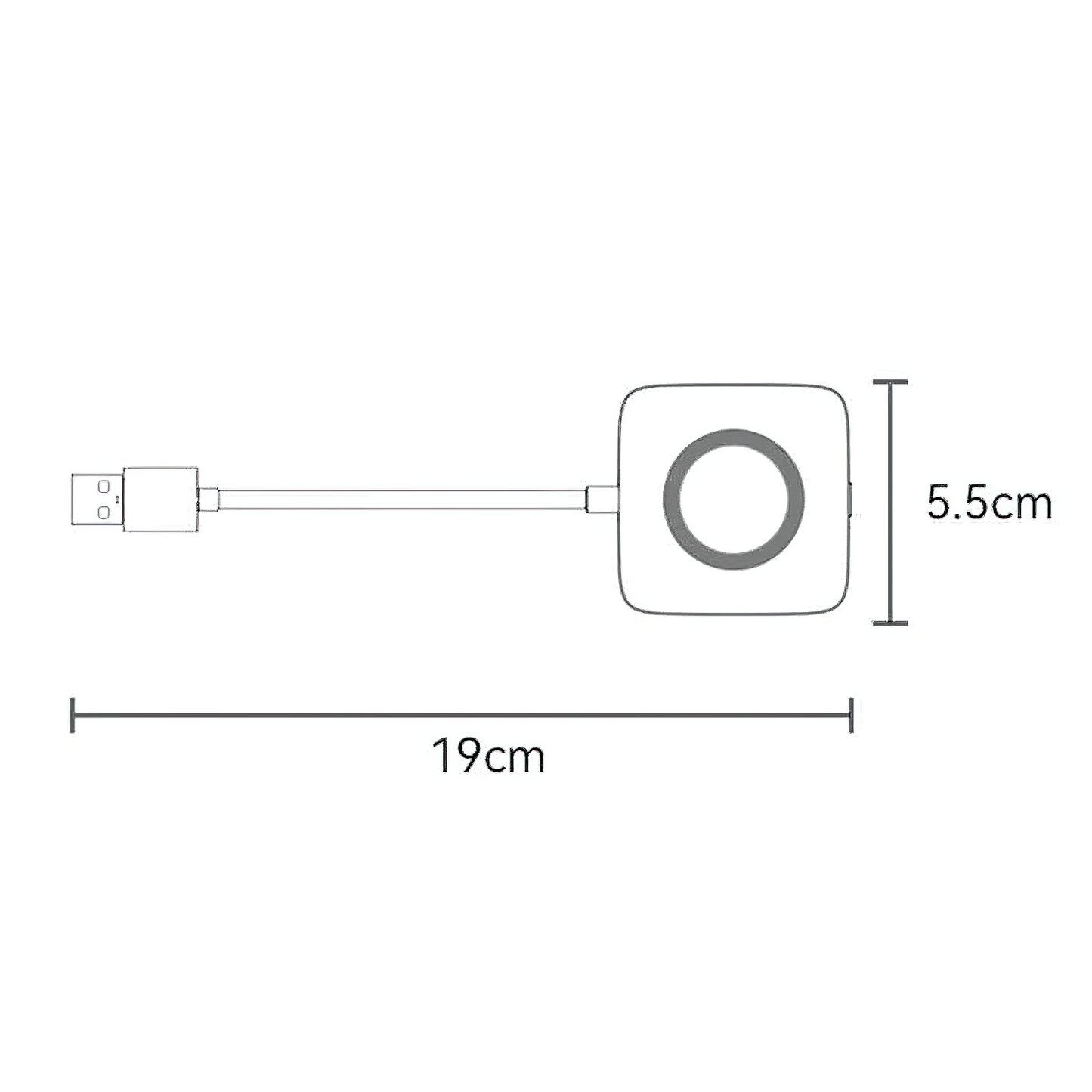 Trådløs Carplay-adapter Yesido KM23 for Apple iPhone-serien